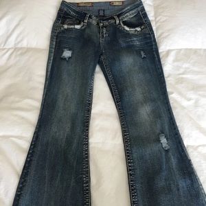 Vanilla star jeans flare fit gently used